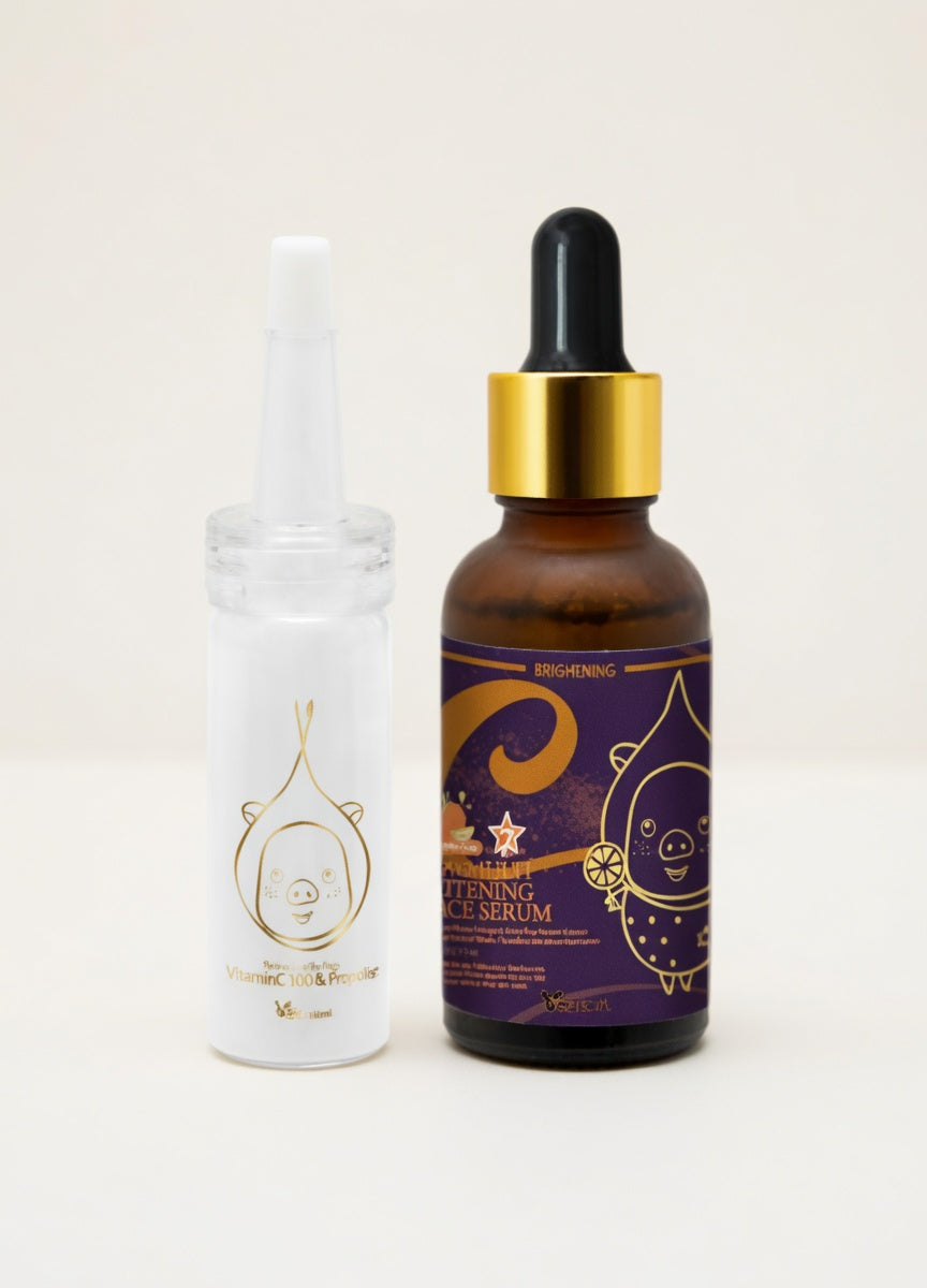 Pure Vitamin C powder + Multi Whitening Sauce Serum